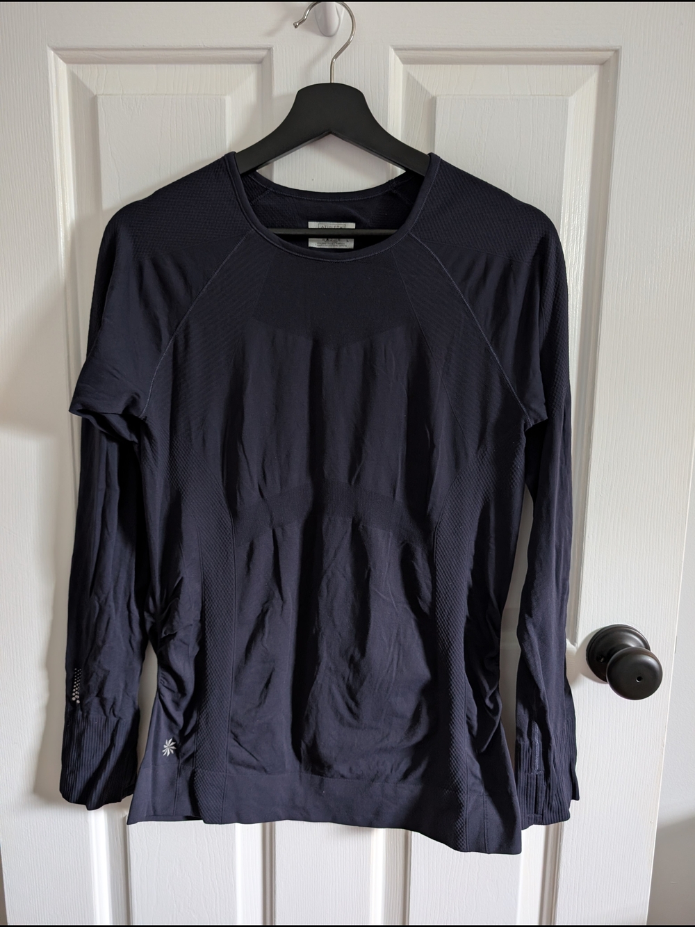 Athleta Women's Navy Long Sleeve Athletic Top Large